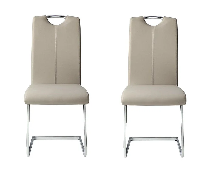 Homelegance Glissand Side Chair in Chrome (Set of 2)