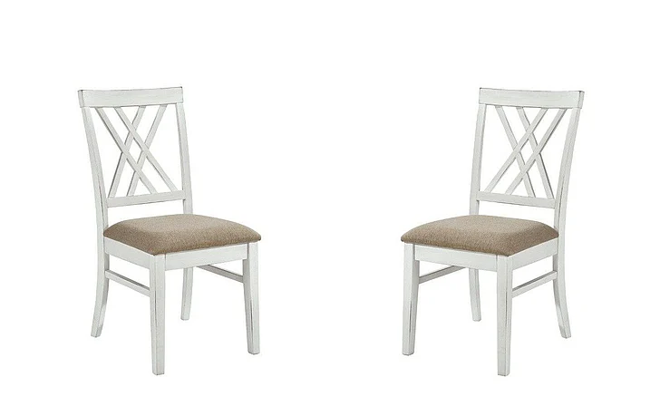 Homelegance Brunson Side Chair (Set of 2) in White 5865S