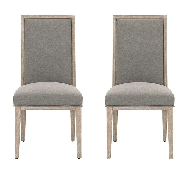 Essentials For Living Martin Dining Chair (Set of 2) in LiveSmart Peyton Slate 6008.NG/LPSLA