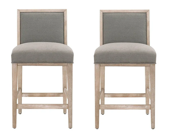 Essentials For Living Martin Counter Stool (Set of 2) in LiveSmart Peyton Slate 6008CS.NG/LPSLA