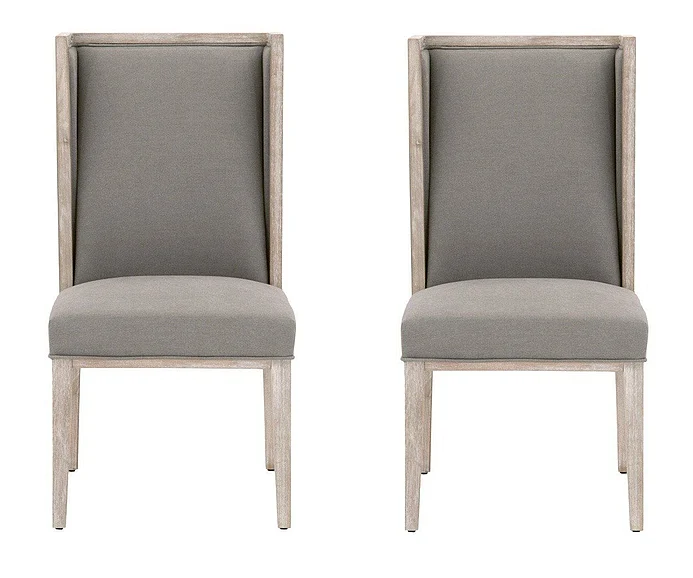 Essentials For Living Martin Wing Chair (Set of 2) in LiveSmart Peyton Slate 6009.NG/LPSLA CLOSEOUT
