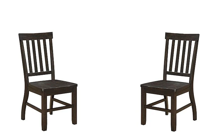 ACME Maisha Side Chairs (Set of 2) in Rustic Walnut 61032