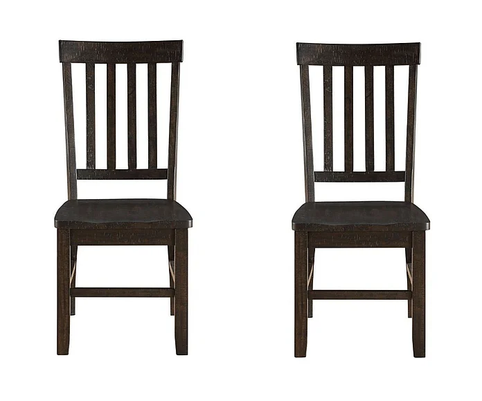 ACME Maisha Side Chairs (Set of 2) in Rustic Walnut 61032