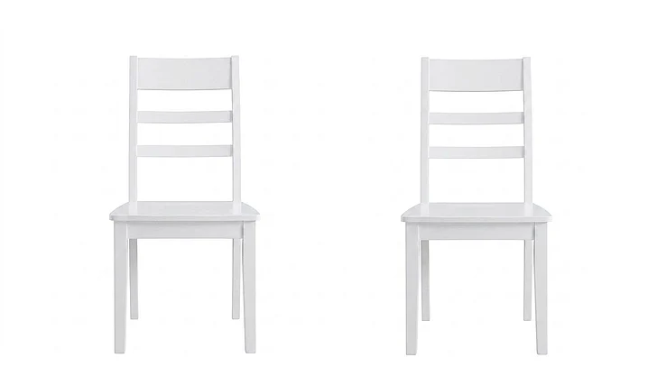 Liberty Furniture Landale Ladderback Side Chair (Set of 2) in Chestnut & White 617-C2000S