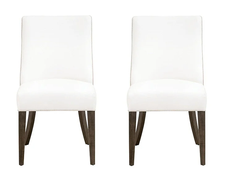 Essentials For Living Duet Dining Chair (Set of 2) - LiveSmart Peyton-Pearl Bisque Burnt Brown 6491UP.BBA/LPPRL/BIS