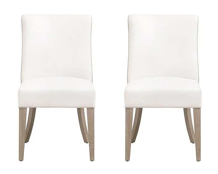 Essentials For Living Duet Dining Chair - LiveSmart Peyton-Pearl Bisque Natural Gray 6491UP.NG/LPPRL/BIS (Set of 2)