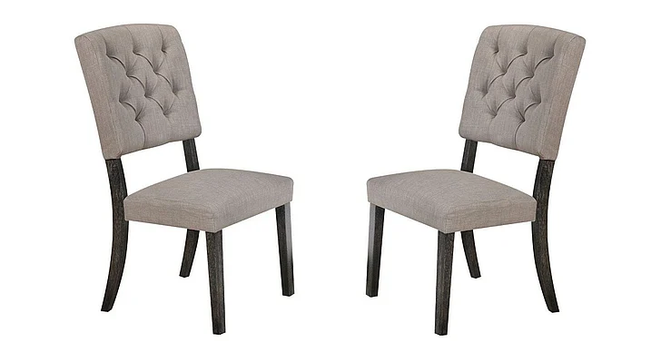 ACME Bernard Side Chair (Set of 2) in Weathered Gray Oak 66192