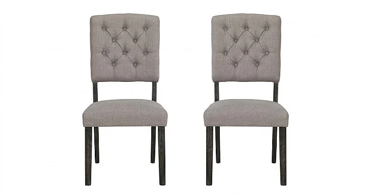 ACME Bernard Side Chair (Set of 2) in Weathered Gray Oak 66192