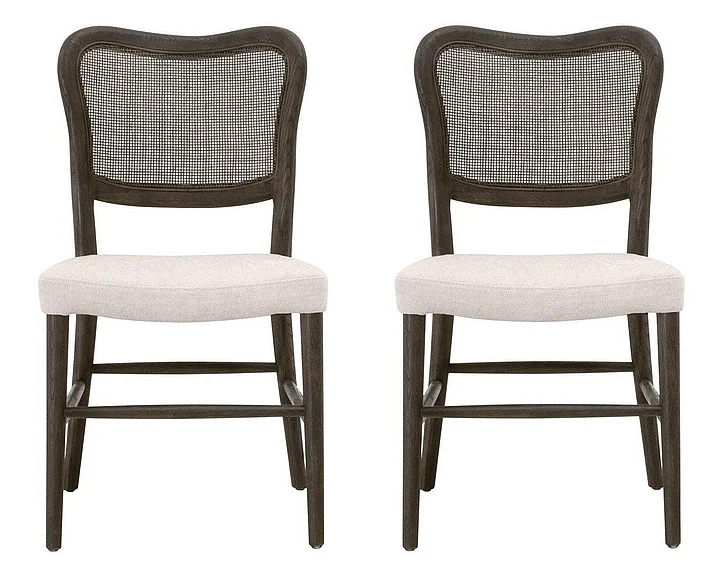 Essentials For Living Cela Dining Chair - Matte Brown-Bisque 6661.BISQ/MBO (Set of 2)