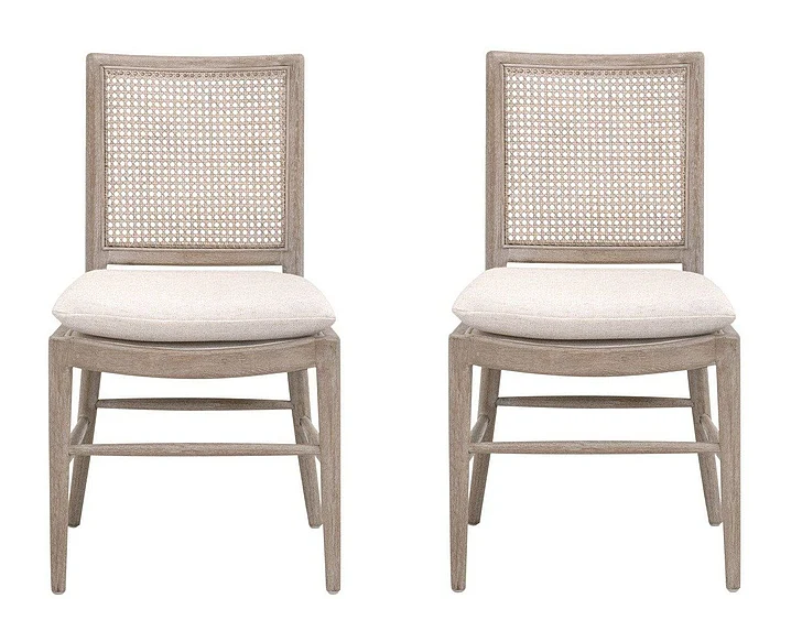 Essentials For Living Blume Dining Chair, Set of 2 Natural Gray 6663.TXCRM/NG