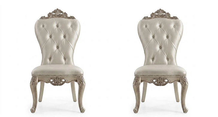 Acme Gorsedd Side Chair (Set of 2) in Antique White 67442