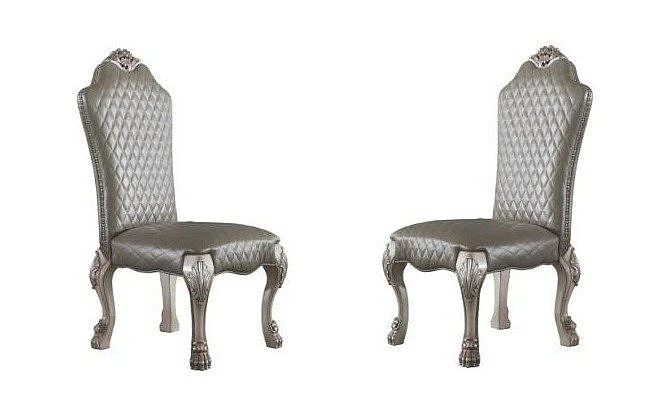 Acme Dresden Side Chair (Set of 2) in Vintage Bone White 68172