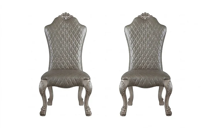 Acme Dresden Side Chair (Set of 2) in Vintage Bone White 68172