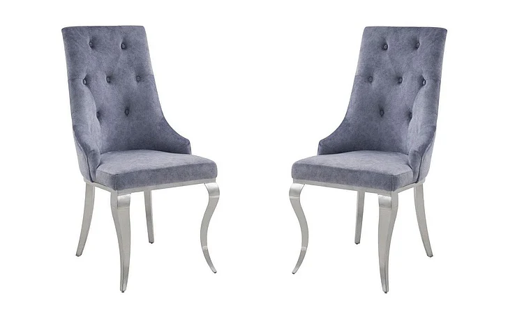 Acme Furniture Dekel Side Chair in Gray ( Set of 2) 70143