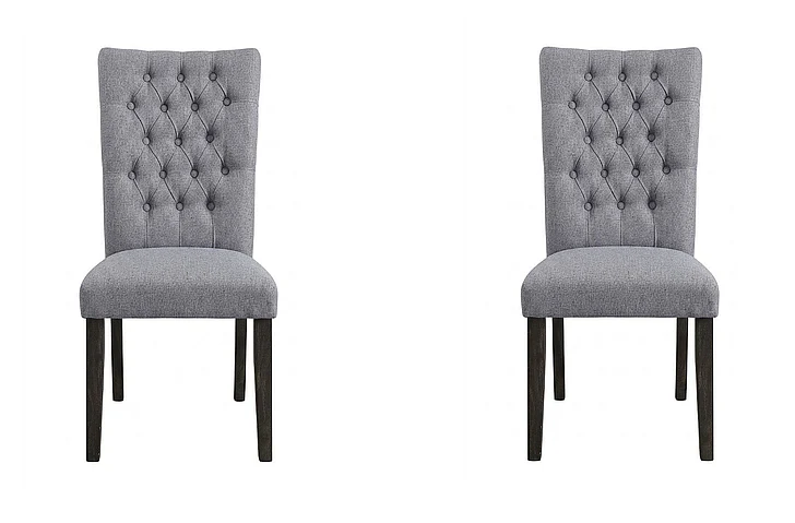 Acme Furniture Merel Upholstered Side Chair in Gray (Set of 2) 70168
