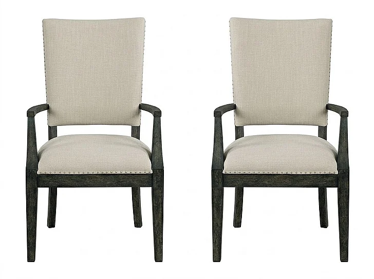 Kincaid Plank Road Howell Arm Chair in Charcoal (Set of 2) 706-623C PROMO