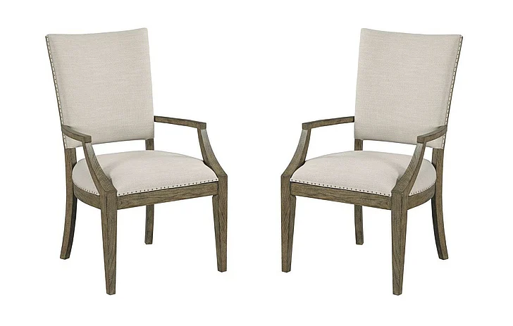 Kincaid Plank Road Howell Arm Chair in Stone (Set of 2) 706-623S