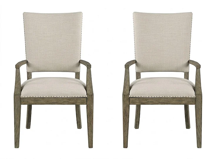 Kincaid Plank Road Howell Arm Chair in Stone (Set of 2) 706-623S PROMO