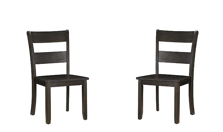ACME Haddie Side Chair (Set of 2) in Distressed Walnut 72212