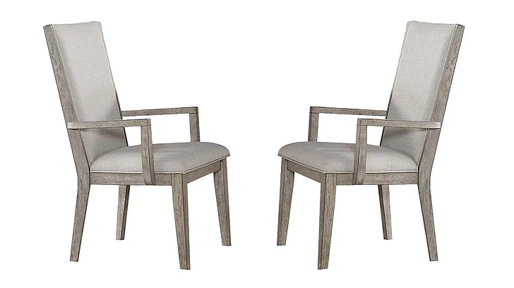 Acme Rocky Arm Chair in Gray Oak (Set of 2) 72863