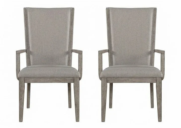 Acme Rocky Arm Chair in Gray Oak (Set of 2) 72863