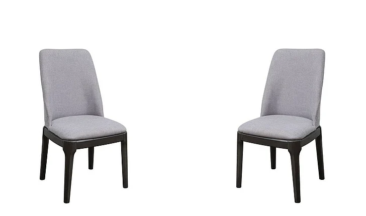 Acme Furniture Madan Side Chair (Set of 2) in Weathered Gray Oak 73172