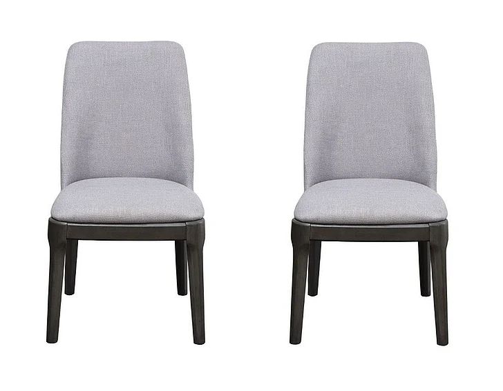 Acme Furniture Madan Side Chair (Set of 2) in Weathered Gray Oak 73172