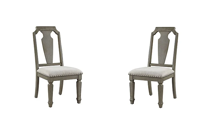 Acme Furniture Zumala Side Chair (Set of 2) in Weathered Oak 73262