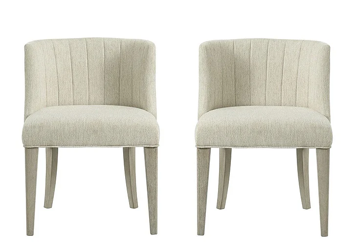 Riverside Cascade Upholstered Curved Back Side Chair (Set of 2) in Dovetail 73454