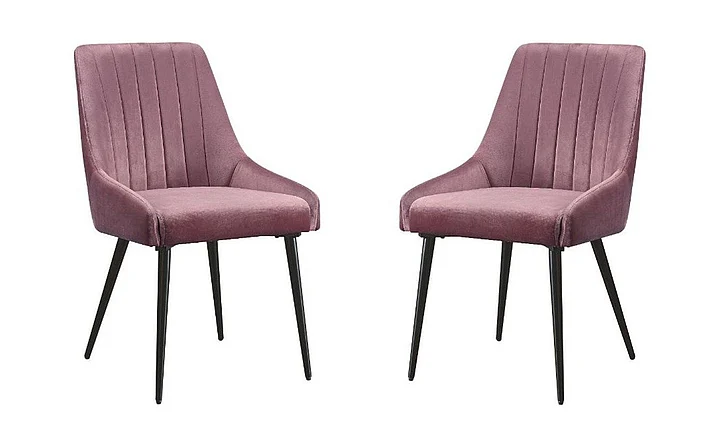 ACME Caspian Side Chair (Set of 2) in Pink 74012