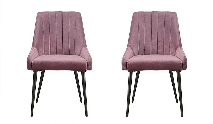 ACME Caspian Side Chair (Set of 2) in Pink 74012