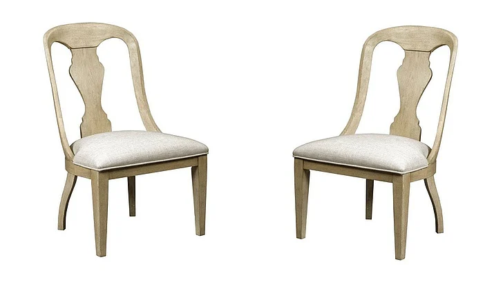 American Drew Litchfield Whitby Upholstered Side Chair (Set of 2) in Driftwood