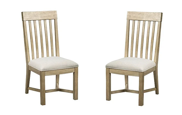 American Drew Litchfield James Side Chair (Set of 2) in Driftwood 750-636D