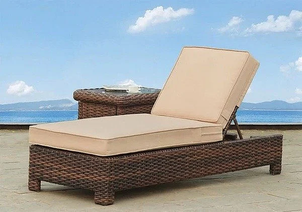 South Sea Outdoor Saint Tropez Chaise Lounge in Stone 79314STN