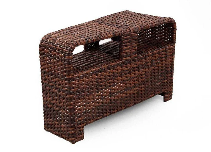 South Sea Outdoor Saint Tropez Pie Table in Tobacco 79355TOB