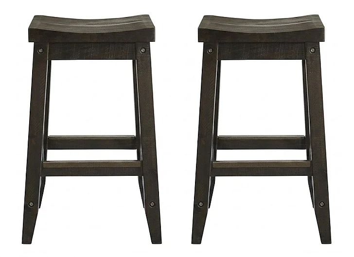 Modus Furniture Yosemite Wood Bar Stool in CafÃ© 7YC968W (Set of 2)