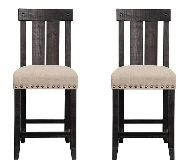 Modus Furniture Yosemite Wood Stool in CafÃ© 7YC970W (Set of 2)