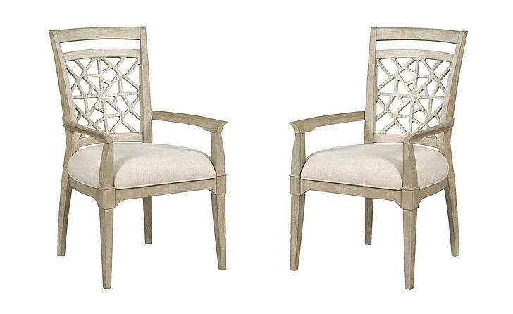 American Drew Vista Essex Arm Chair in White Oak (Set of 2) 803-637