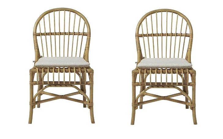 Universal Coastal Living Escape Sanibel Side Chair (Set of 2) in Natural Rattan 833622