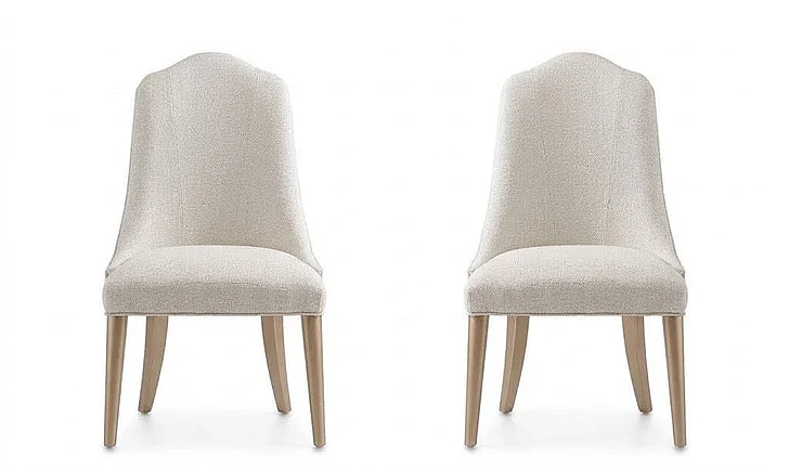 AICO Malibu Crest Side Chair in Chardonnay (Set of 2) 9007003-822