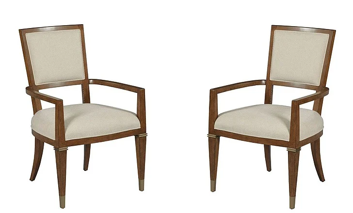 American Drew Vantage Bartlett Arm Chair in Medium Stain 929-637 (Set of 2)
