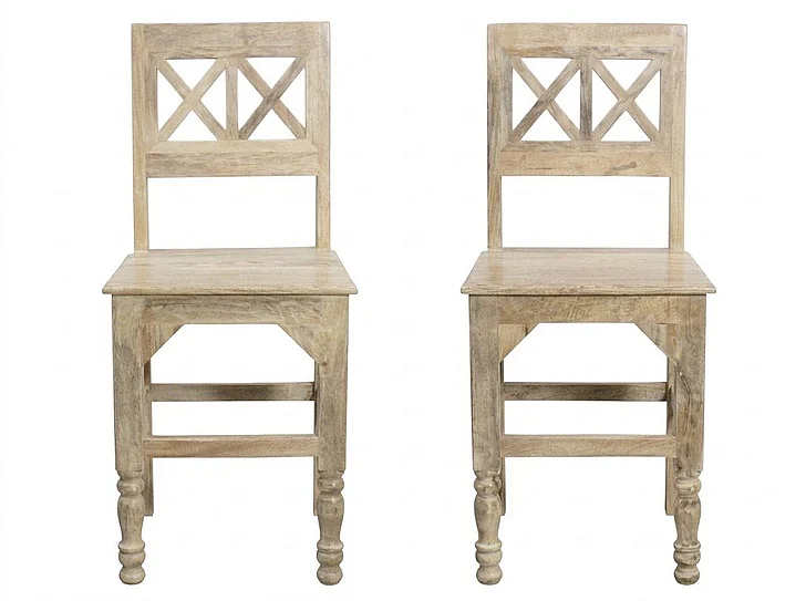 Moti Furniture Jenna Counter Chair 2-Piece Set in Natural (Set of 2)