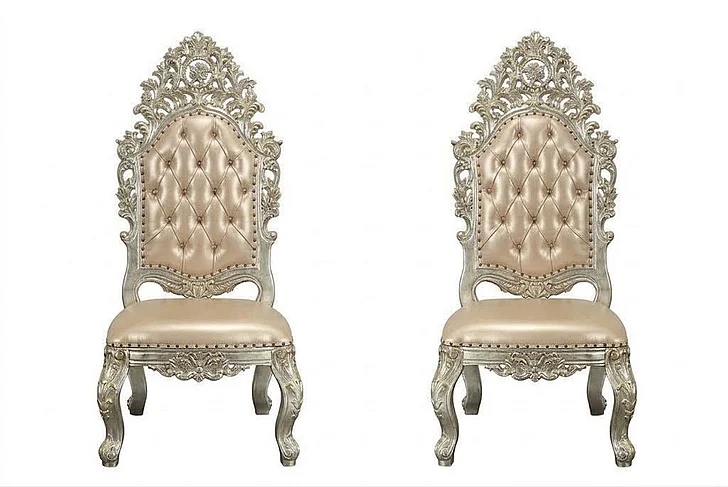 ACME Sorina Side Chair (Set of 2) in Antique Gold DN01209