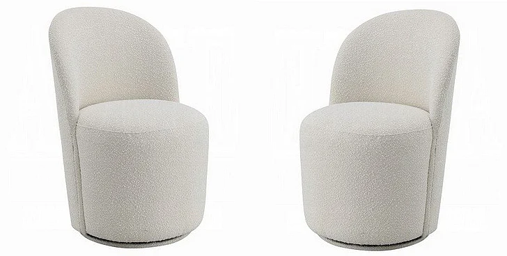 ACME Hollis Side Chair (Set of 2) in Beige Boucle DN02219