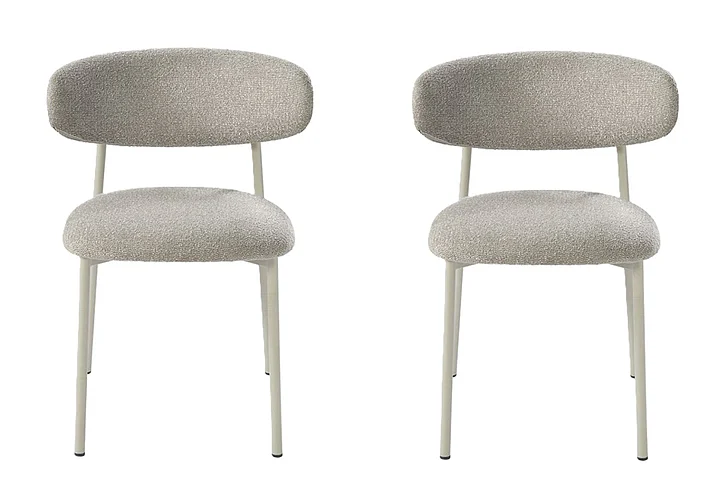 ACME Ingram Side Chair in Light Gray DN03106 (Set of 2)