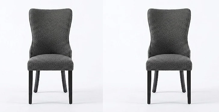 ACME Marioly Side Chair (Set of 2) in Gray Boucle DN04067