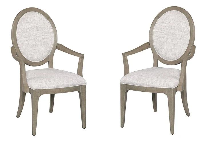 American Drew Milan Stone Clover Arm Chair (Set of 2) 501-637