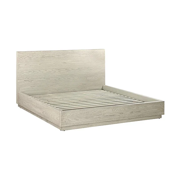 Armen Living Abbey King Platform Bed Frame in Gray Oak LCAJBDGRKG