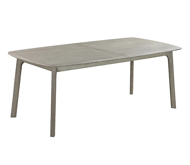 Armen Living Holland Extendable Rectangle 98 In. Dining Table in Gray Oak LCHNDIGR