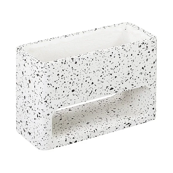 Armen Living Sunstone Indoor or Outdoor Planter in Terrazzo Concrete LCSEPLGRTR CLOSEOUT